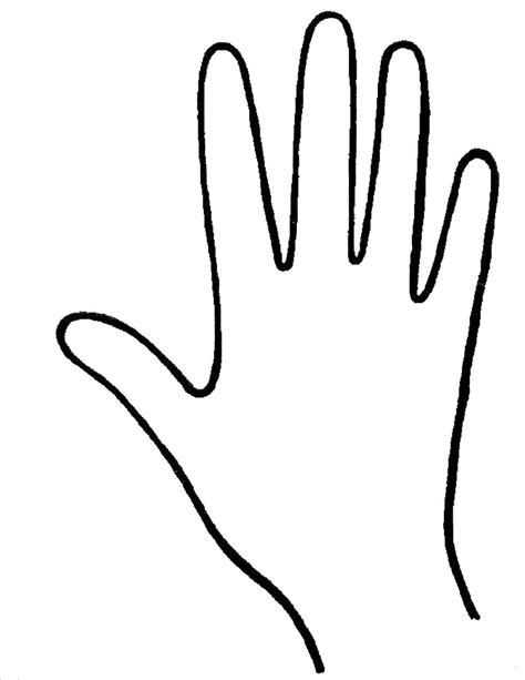 Two Hands Coloring Pages