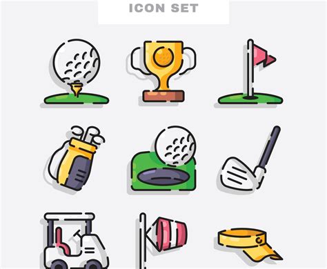 Golf Icon Color 的图像结果