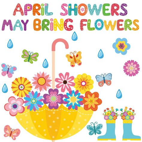 april showers bring may flowers clip art #5852915 | Clipart Library