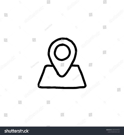 Location Pin Drawing 的图像结果