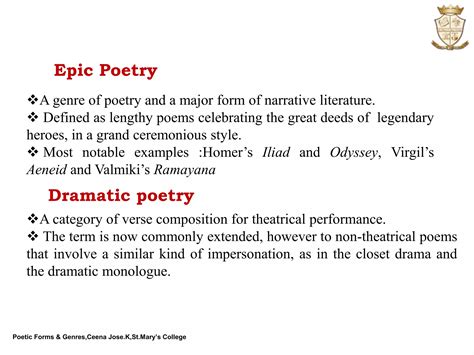 English Poetry: Poetic Forms & Genres | PPTX