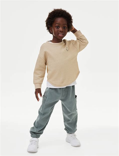 Buy Cotton Rich Cargos (2-8 Yrs) at Marks & Spencer