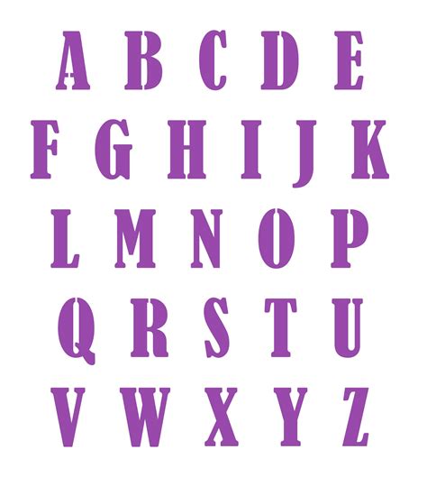 8 Inch Letter Stencils Alphabet - 6 Free PDF Printables | Printablee