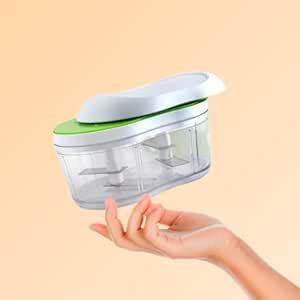SHARNAGAT Double Dual Blade Vegetable Chopper for Kitchen with 4 Sharp ...