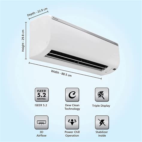 Daikin 1.5 Ton 5 Star Inverter Split Air Conditioner (FTKM50U) – Ankur ...