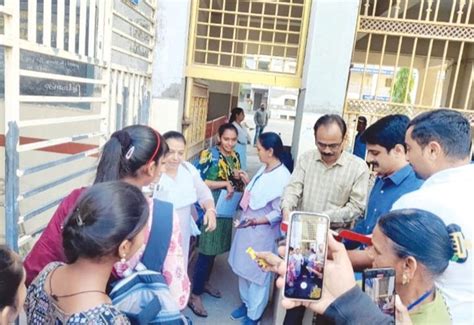 9,542 students appeared for class 10 and 12 board exams on the first ...