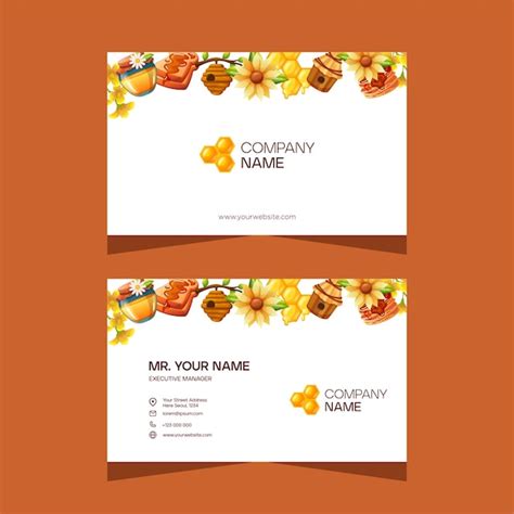 Honey Bee Business Card Template 的图像结果