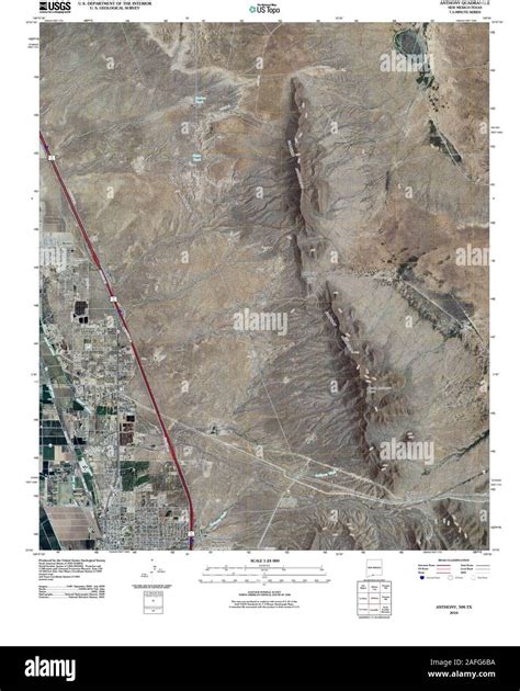 Map of anthony new mexico hi-res stock photography and images - Alamy