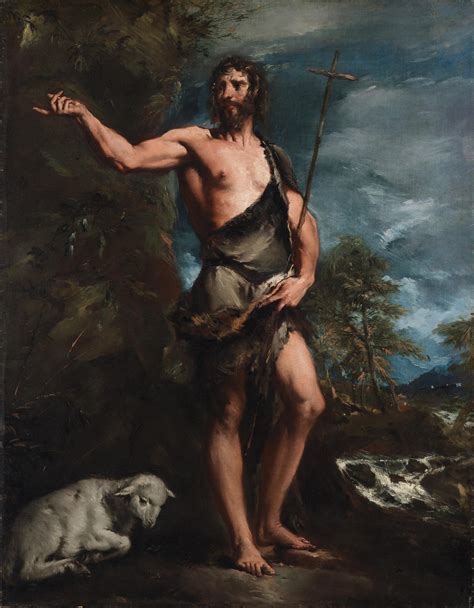 Giovanni Antonio Guardi (1699 - 1760) - Saint John the Baptist in the ...