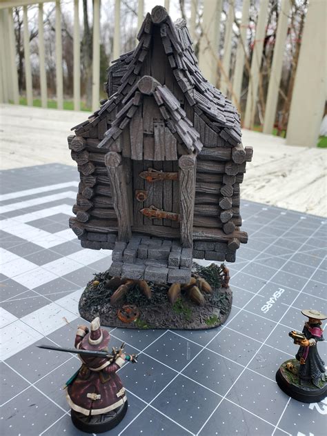 Baba Yaga's Walking Hut with Magnetic Legs and 2 Sided Playable ...