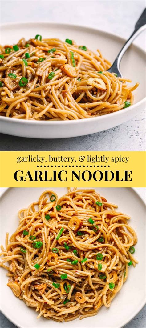 Easy Garlic Noodle Recipe for a Flavorful Meal
