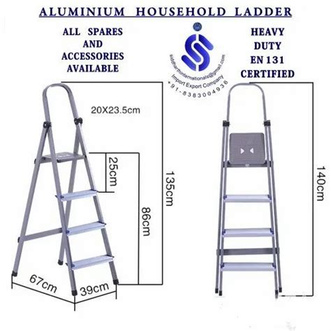 Step Ladder - 5 Step Household Black Broad Steps Ladder Trader ...