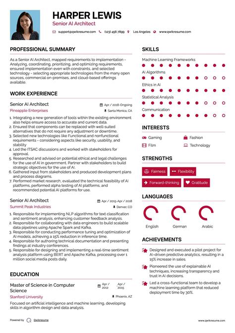 10+ AI Architect Resume Samples & Templates for 2025