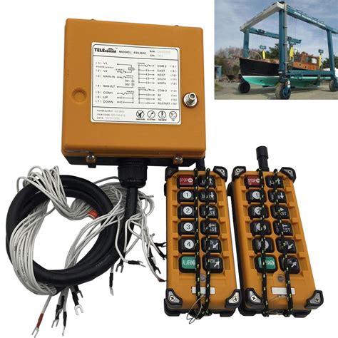 Buy Industrial Remote Control Hoist Crane Push Button Switch F23-A++ AC ...