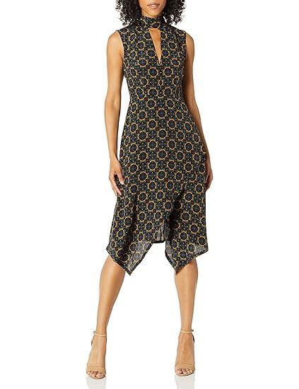 Buy Tracy Reese Women's Kerchief Dress, Foulard Placement, 2 at Amazon.in