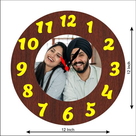 Round Wall Clock With Awesome Photo – Next Print