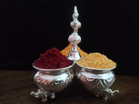 Buy Sigaram German Silver for Pooja Thai Set (1 Pieces, Silver) K2579 ...