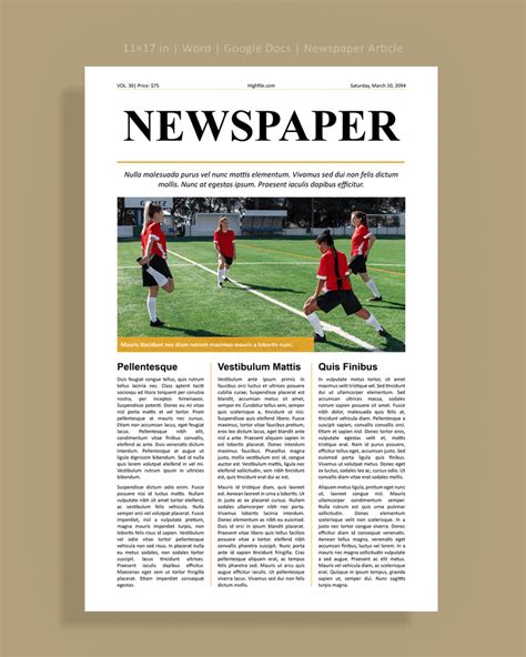 Newspaper Article Example 的图像结果