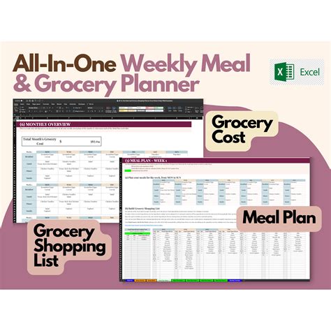 Excel Grocery List Template Grocery List Template Excel Word