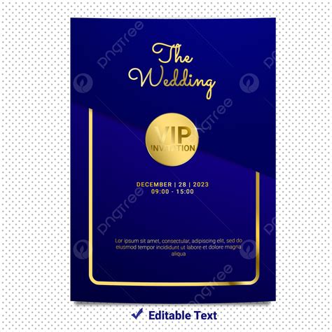 Vip Wedding Invitation Card Template Download on Pngtree