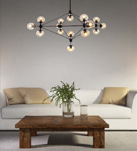 RADIANCE BLINKING AMBER CHANDELIER WITH BLACK METAL – SUREKH DECOR