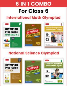 MTG Class-6 Mathematics & Science (IMO-NSO) Olympiad Workbook, Prep ...