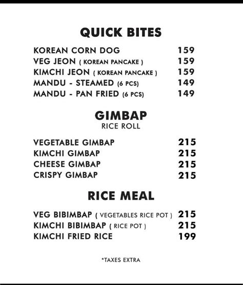 Menu at So Seoul korean Cafe - Mansi circle, Ahmedabad