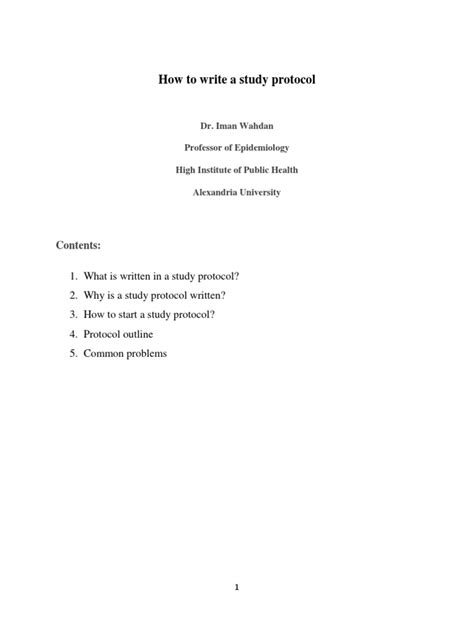 Image result for Protocol Writing Examples