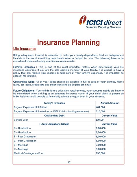 Sample of Financial Plan 的图像结果