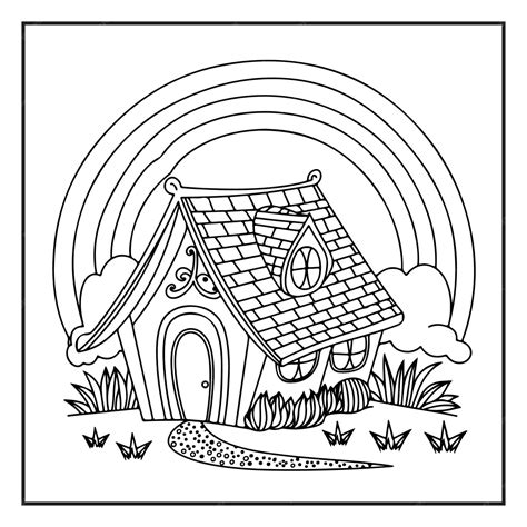 Cute and simple coloring page for kids to relaxation featuring lovely ...