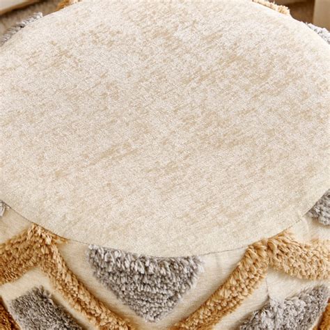 Buy Lotus NXT Fabric Ottoman - Beige from Home Centre at just INR 1999.0