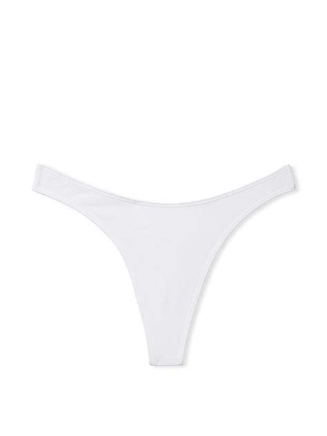 Buy Stretch Cotton High Leg Thong Panty Online | Victoria's Secret India