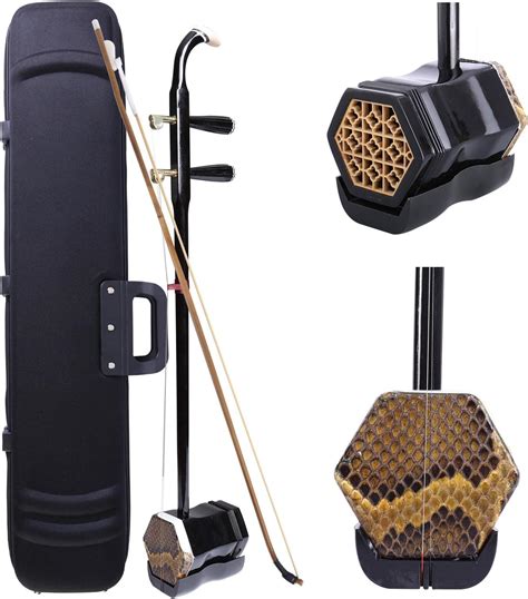 Amazon.com: Dleisis Chinese Erhu Two Stringed Chinese Violin Fiddle ...