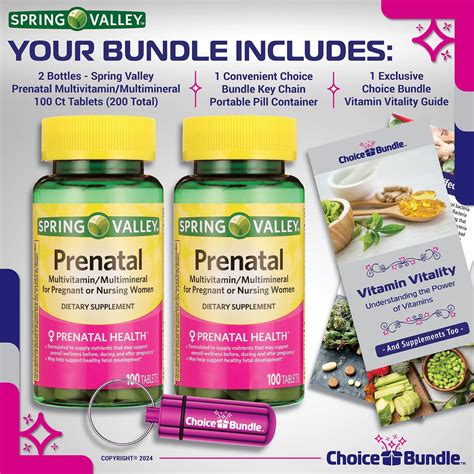 Buy Spring Valley Prenatal Multivitamin Multimineral for Pregnant ...