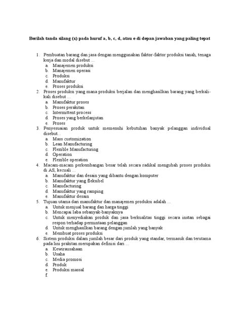 Contoh Soal KWU Kelas 12: Persiapan Ujian Nasional