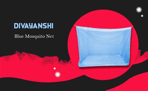 Divyanshi Mosquito Net | Blue Rectangular Fine Mesh Mosquito Net for ...