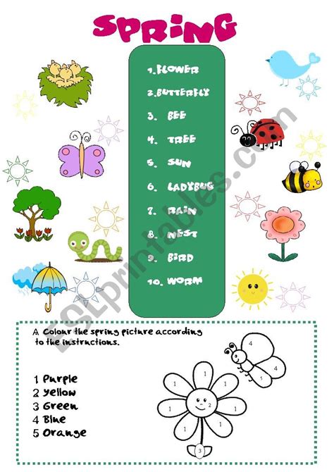 Image result for Spring Weather Vocabulary