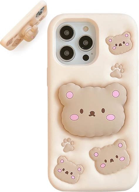 Amazon.com: TUFTA Kawaii 3D Teddy Bear Phone Case for iPhone 16 Pro Max ...