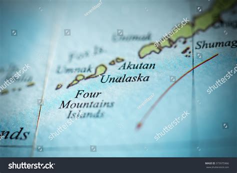 Closeup Unalaska Alaska On Political Map Stock Photo 373975966 | Shutterstock