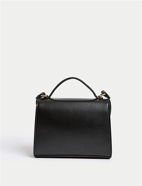 Buy Faux Leather Cross Body Bag at Marks & Spencer