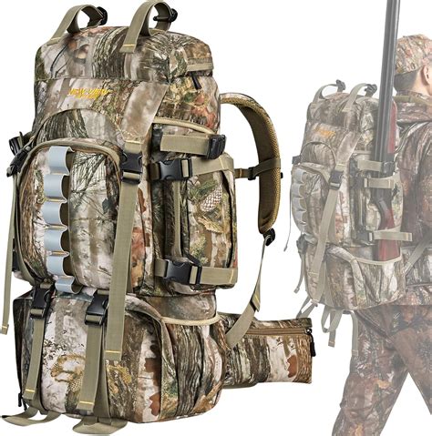 Amazon.com: NEW VIEW Hunting Backpacks for Men 60L, Camo Bag for Deer, Elk, Waterproof Daypack ...