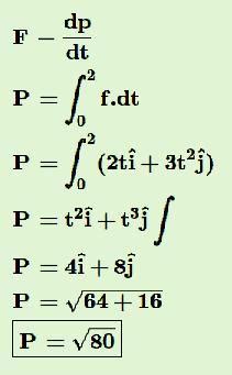 A force F = (2tî+3t^2j) N acts on an object moving in xy plane . Find ...