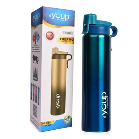 Buy Youp Thermosteel Insulated Water Bottle XOLO - 800ml (10-14 Years ...