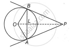 In the given figure, AB is chord of length 6 cm of a circle of radius 5 ...