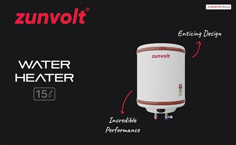 Buy ZunVolt Water Heater 15L (Geyser) White Body With Multiple Safety ...