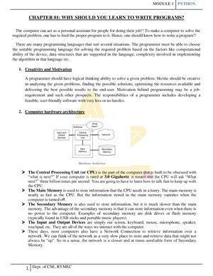 Introduction to python programming - BPLCK205 - VTU - Studocu