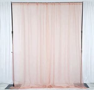 FLIPZONE Peach net Curtain Cloth Combo with Led Light for Wall ...