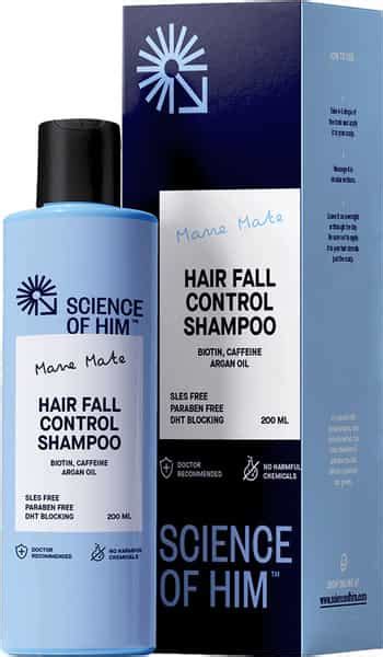 Buy SCIENCE OF HIM MANE MATE HAIR FALL CONTROL SHAMPOO Online & Get ...