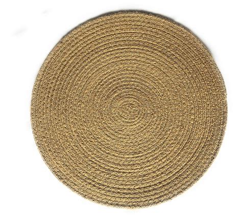 Buy Wisdom Decor Braided Jute Placemat, 25 cm Round, Best for Bed-Side ...