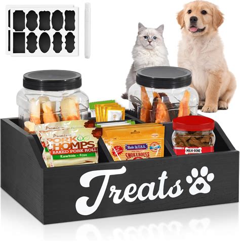 Amazon.com: Nakeluiie Dog Treat Container, 2 Pack 50OZ Dog Treat Jar ...